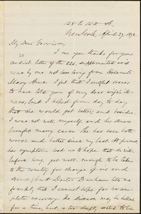 Letter from Oliver Johnson, New York, [New York], to William Lloyd Garrison, 1872 April 27
