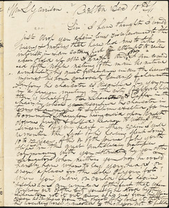 Letter from John Cutts Smith, Boston, [Massachusetts], to William Lloyd Garrison, 1841 Dec[ember] 10