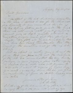 Letter from George Whittemore, Milford, [Massachusetts], to William Lloyd Garrison, [18]51 July 23d