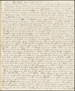 Letter from J.C.A. Smith, Manchester, [England], to William Lloyd Garrison, 1851 August 6th