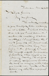 Letter from Gerrit Smith, Peterboro, [New York], to William Lloyd Garrison, 1855 March 24