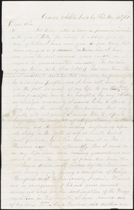 Letter from Harvey Spelman, Orwell, Astabula Co., Ohio, to William Lloyd Garrison, [18]61 May 14th