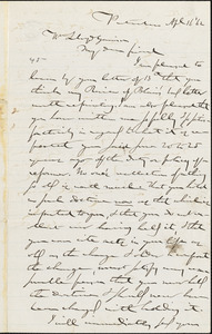 Letter from Gerrit Smith, Peterboro, [New York], to William Lloyd Garrison, [18]62 Ap[ri]l 16
