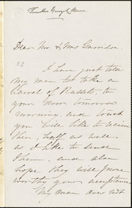 Letter from Mrs. Mary Stearns, Medford, [Massachusetts], to William Lloyd Garrison and Helen Eliza Garrison, 1863 March 4th