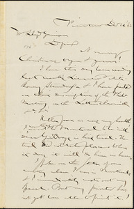 Letter from Gerrit Smith, Peterboro, [New York], to William Lloyd Garrison, [18]63 De[cember] 26.