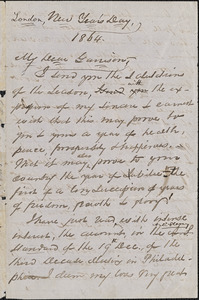 Letter from George Thompson, London, [England], to William Lloyd Garrison, 1864 [January 1]