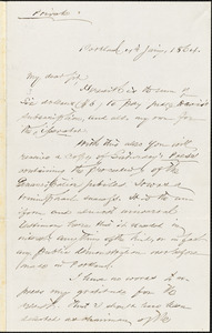 Letter from Charles Augustus Stackpole, Portland, [Maine], to William Lloyd Garrison, 1864 Jan[uar]y 4th