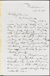 Letter from Gerrit Smith, Peterboro, [New York], to William Lloyd Garrison, 1865 Sept[ember] 11
