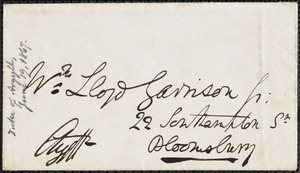 Letter from George Douglas Campbell Argyll, Argyll Lodge, Kensington, [London, England], to William Lloyd Garrison, [18]67 June 19