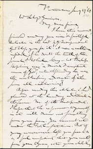 Letter from Gerrit Smith, Peterboro, [New York], to William Lloyd Garrison, [18]68 Jan[uar]y 29