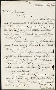 Letter from Gerrit Smith, Peterboro, [New York], to William Lloyd Garrison, [18]64 Aug[ust] 14
