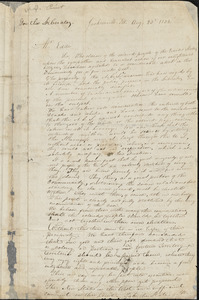 Letter from James P. Stewart and Robert W., Jacksonville, Ill[inois], to William Lloyd Garrison, 1832 Aug[ust] 23d