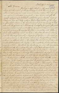 Letter from Nathaniel Swasey, Bath, [Maine], to William Lloyd Garrison, 1843 April 6th