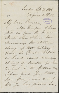 Letter from George Thompson, London, [England], to William Lloyd Garrison, 1846 Sep[tember] 23