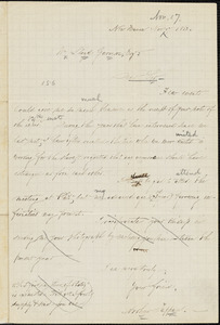 Letter from Arthur Tappan, New Haven, [Connecticut], to William Lloyd Garrison, 1863 Nov[ember] 17