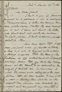 Letter from James Miller M'Kim, Phila[delphia, Pennsylvania], to Richard Davis Webb, 1865 March 27th
