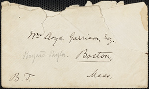 Letter from Taylor Bayard, Cedarcroft, Kennett Square, Penn[sylvani]a, to William Lloyd Garrison, 1865 Aug[ust] 30