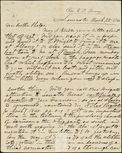 Letter from Charles Turner, Lancaster, to Amos Augustus Phelps, 1840 March 28