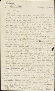 Letter from Clarissa Bodwell Phelps, Farmington, [Connecticut], to Amos Augustus Phelps, 1841 Jan[uary] 28