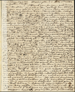 Letter from Charles Turner Torrey, Washington, D.C., to Amos Augustus Phelps, 1842 May 5
