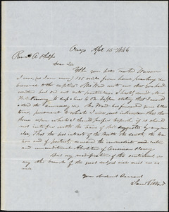 Letter from Samuel Ringold Ward, [Oswego, New York], to Amos Augustus Phelps, 1846 Apr[il] 15