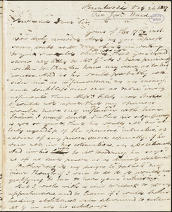 Letter from Jonathan Ward, Brentwood, [New Hampshire], to Amos Augustus Phelps, 1837 Oct[ober] 26