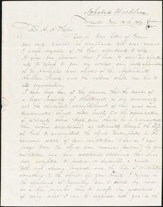 Letter from Icabod Washburn, Worcester, [Massachusetts], to Amos Augustus Phelps, 1839 June 18th
