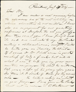 Letter from Thomas Tileston Waterman, Providence, [Rhode Island], to Amos Augustus Phelps, 1834 Jan[uar]y 20