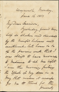 Letter from George Thompson, Weymouth, to William Lloyd Garrison, 1851 June 16