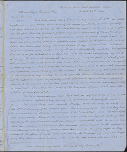 Letter from George Thompson, South Lambeth, London, [England], to William Lloyd Garrison, 1859 March 24th