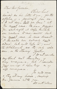 Letter from Theodore Tilton to William Lloyd Garrison, [1862 January 1]