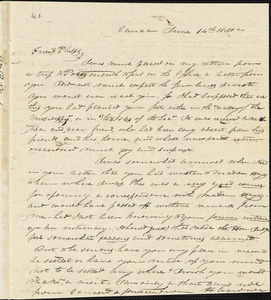 Letter from William P. Weeks, Canaan, [New Hampshire], to Amos Augustus Phelps, 1830 June 14