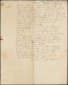 Letter from Jesse Wheaton, Dedham, [Massachusetts], to Amos Augustus Phelps, 1839 June 17th