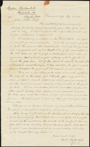Letter from Reuben Whitcomb, Jr, Harvard, [Massachusetts], to Amos Augustus Phelps, 1842 May 12