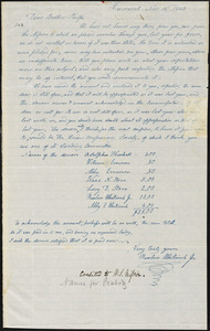 Letter from Reuben Whitcomb, Jr, Harvard, [Massachusetts], to Amos Augustus Phelps, 1843 Nov[ember] 10