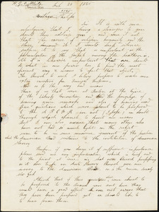 Letter from H.G.O. White, [Taunton, Massachusetts], to Amos Augustus Phelps, 1845 Feb[ruary] 24