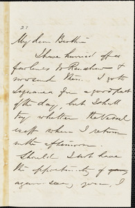 Letter from William Whithorne, [Jamaica], to Amos Augustus Phelps, 1847 March 31
