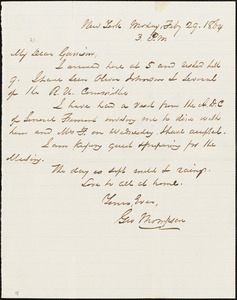 Letter from George Thompson, New York, [New York], to William Lloyd Garrison, 1864 Feb[ruar]y 29