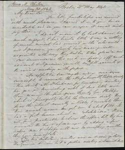 Letter from James Morris Whiton, Boston, [Massachusetts], to Amos Augustus Phelps, 1843 May 31