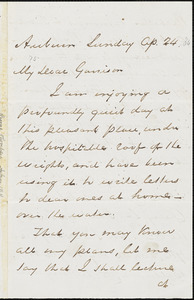 Letter from George Thompson, Auburn, [New York], to William Lloyd Garrison, [1864] Ap[ril] 24