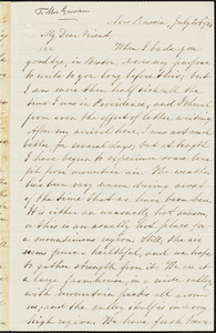 Letter from Mary Grew, New Russia, [New York], to Helen Eliza Garrison, [18]64 July 24th