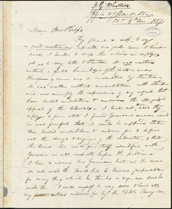 Letter from John Greenleaf Whittier, [New York], to Amos Augustus Phelps, 1837 [August] 21