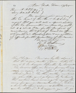 Letter from Ranson G. Williams, New York, to Amos Augustus Phelps, 1845 Dec[ember] 19