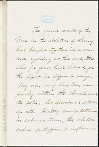 Letter from Joseph Parrish Thompson, New York, [New York], to William Lloyd Garrison, 1867 Oct[ober] 8