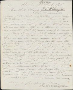 Letter from J.S. Withington, Boston, [Massachusetts], to Amos Augustus Phelps, 1836 March 18