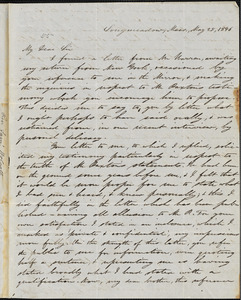 Letter from Samuel Wolcott, Longmeadow, [Massachusetts], to Amos Augustus Phelps, 1846 May 25