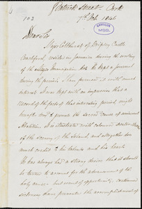 Letter from Ralph Varian, Cork, [Ireland], to William Lloyd Garrison, 1846 Oct[ober] 7th