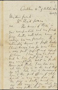 Letter from Richard Davis Webb, Dublin, [Ireland], to William Lloyd Garrison, 1853 October 10th