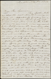 Letter from Richard Webb, Dublin, [Ireland], to William Lloyd Garrison, 1859 Nov[ember] 11
