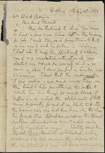 Letter from Richard Davis Webb, Dublin, [Ireland], to William Lloyd Garrison, 1862 October 28